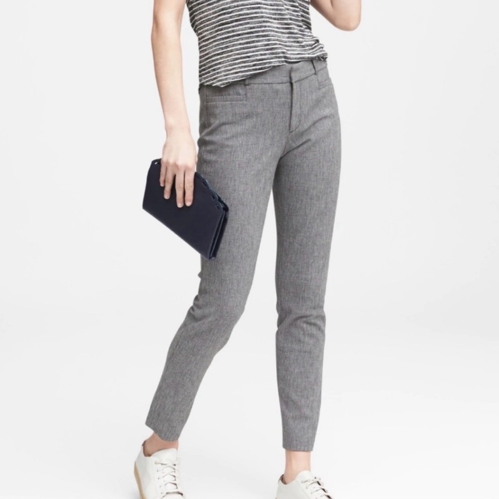 Banana Republic Gray Sloan Pants, size 0